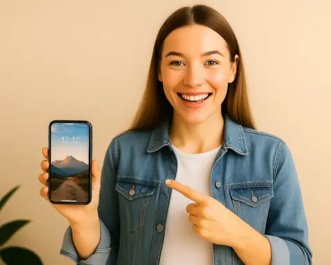Joven cambiando de compañía móvil sin permanencia, sonriente y seguro.