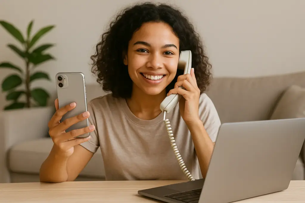 Usuario combinando fibra, fijo y móvil sin permanencia en su hogar