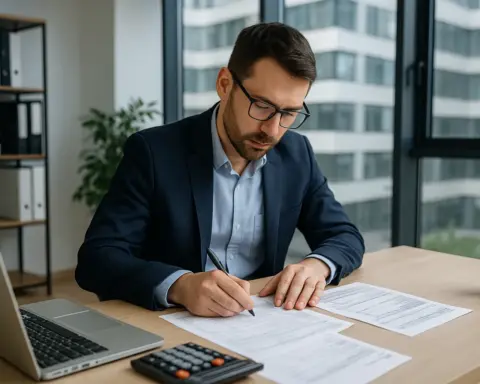 Reunión empresarial en oficina moderna sobre tarifas sin permanencia para empresas